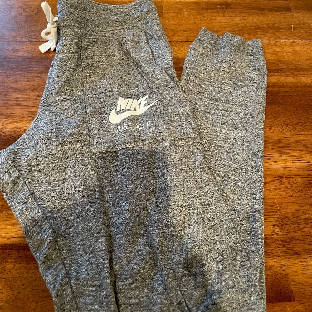 Grey Nike joggers